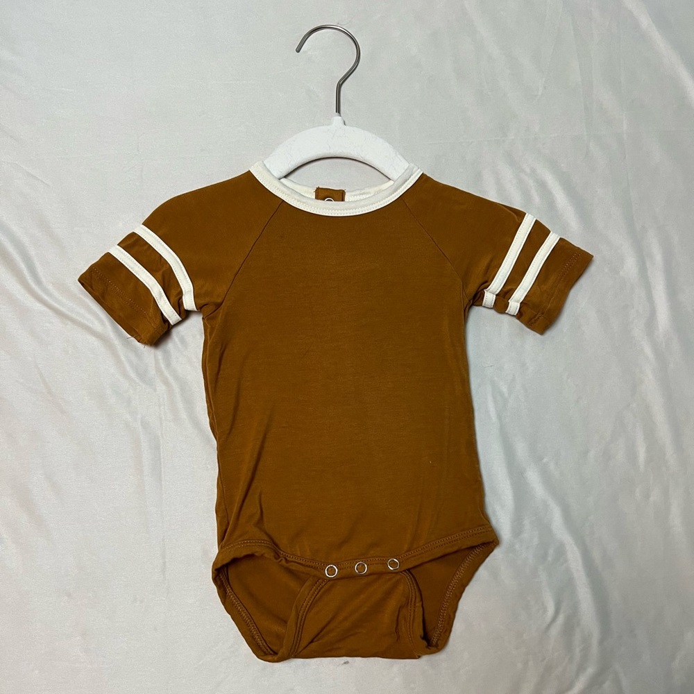 Kate Quinn Brown Football Bodysuit 3-6